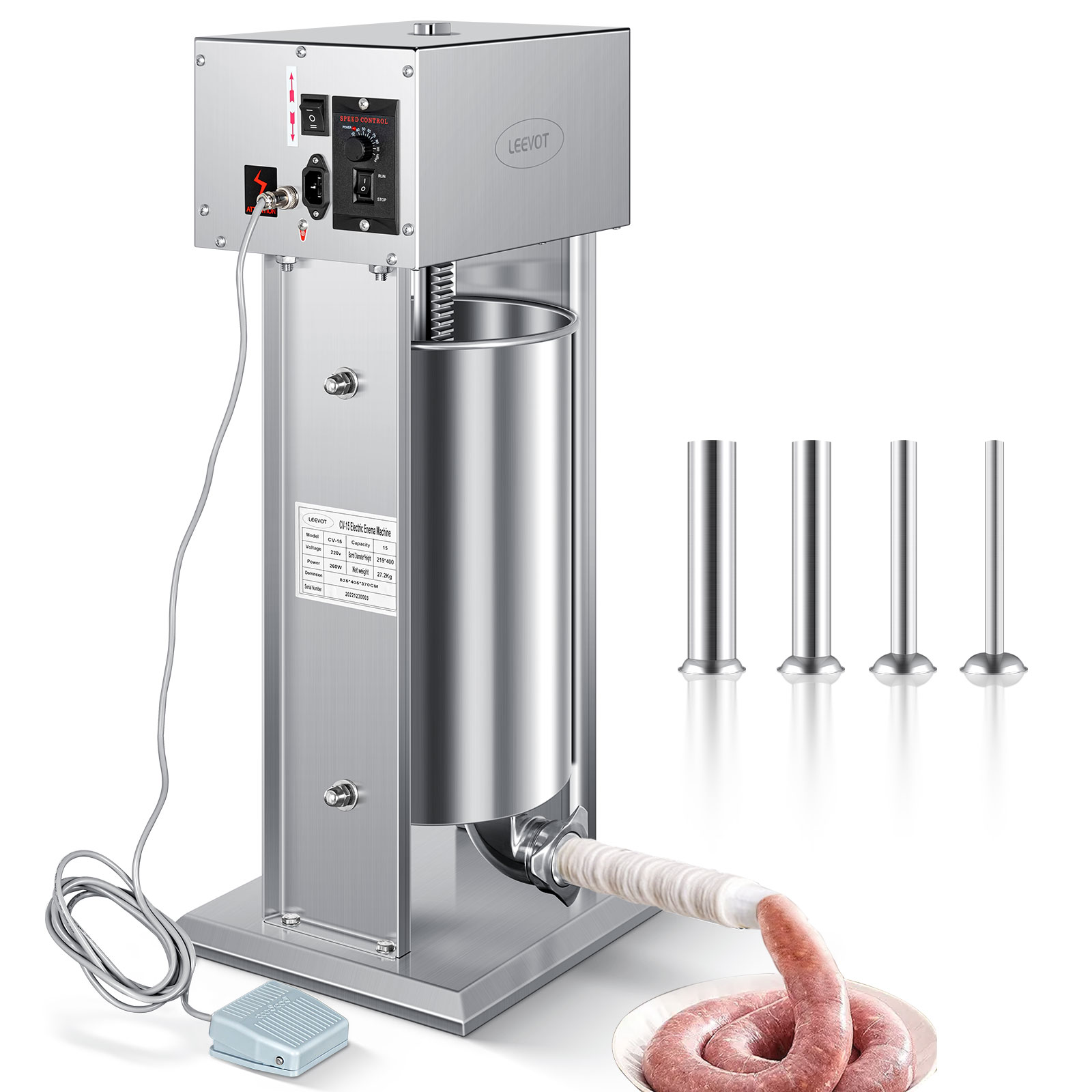 XZ-15 Electric Sausage Stuffer 